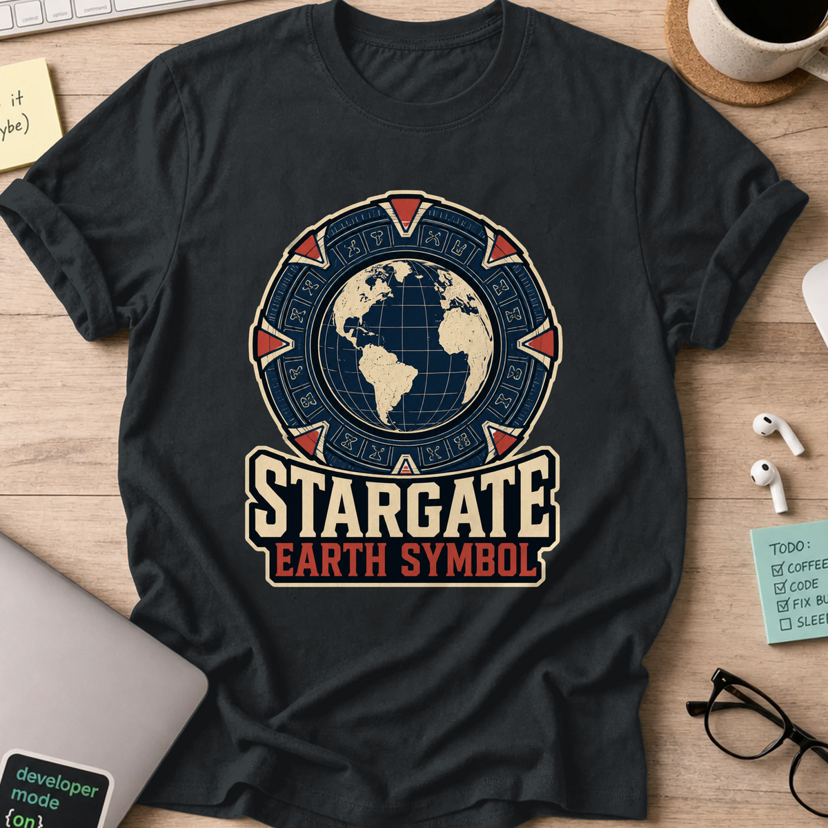 Nerd Collection Artwork 014 Shirt - Black mockup