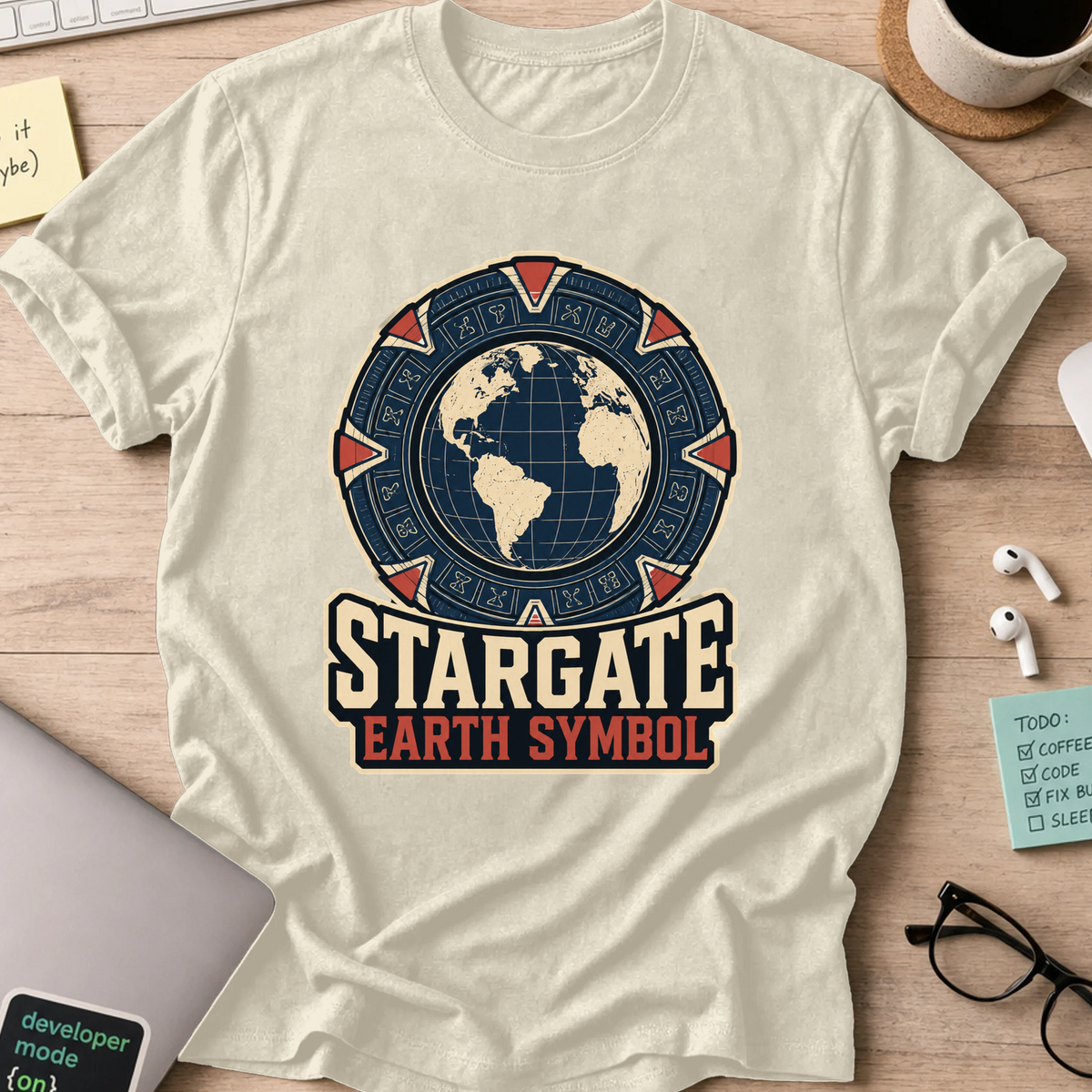 Nerd Collection Artwork 014 Shirt - Natural mockup