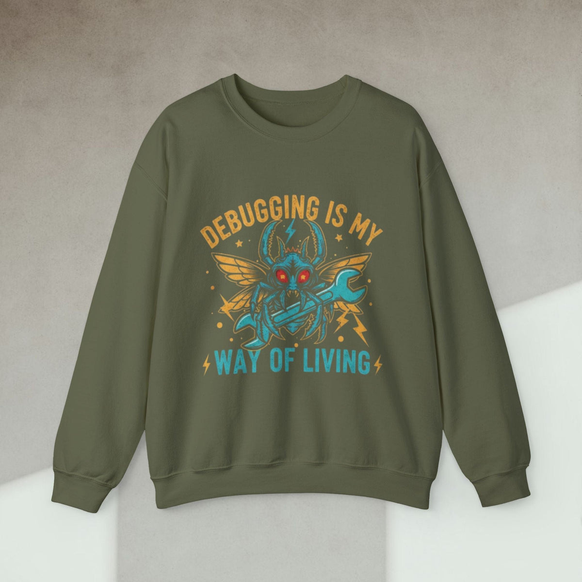 Code Culture debugging is my new way of living sweatshirt funny programmer Sweatshirt in S — Code Culture developer clothing