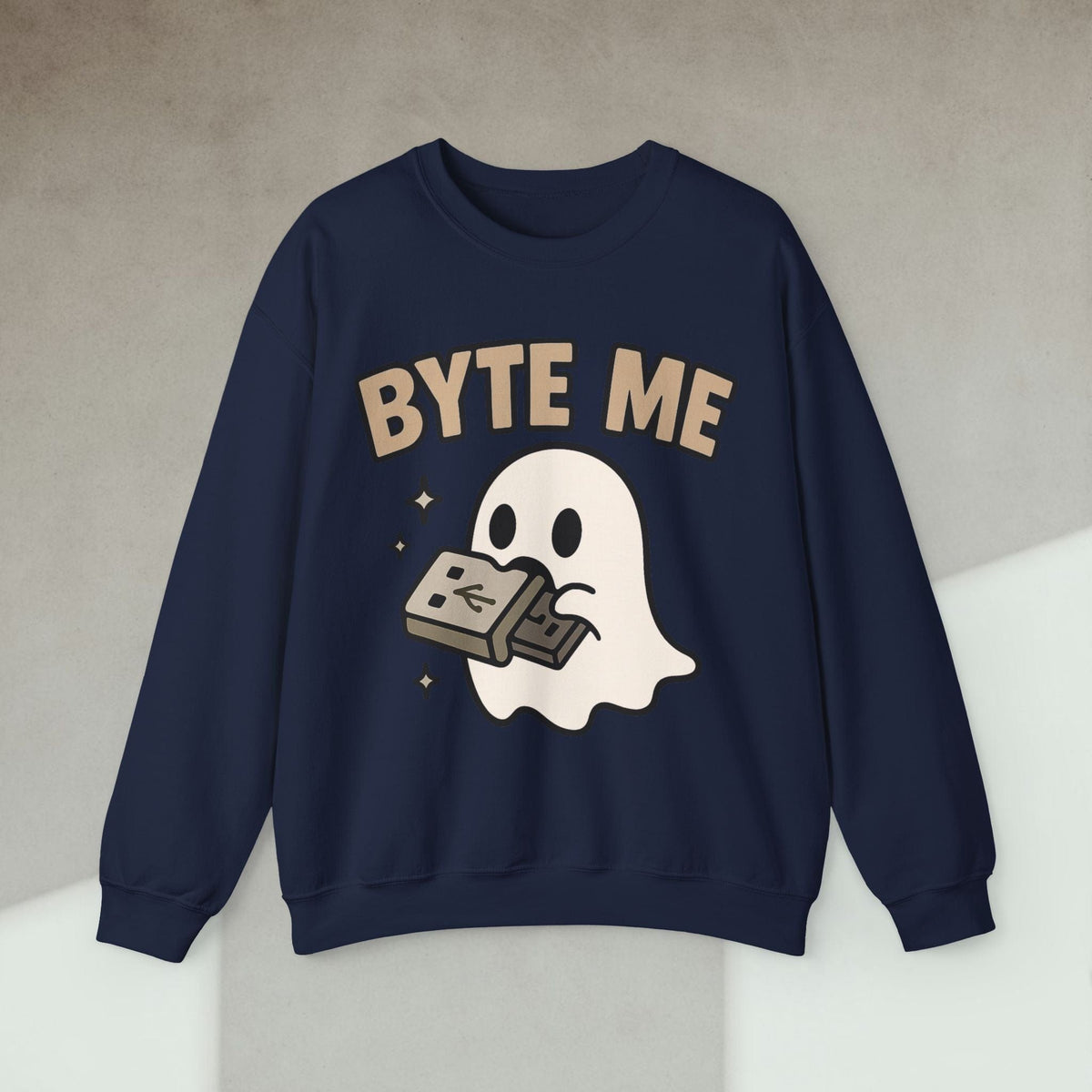 Code Culture byte me sweatshirt funny programmer Sweatshirt in S — Code Culture developer clothing