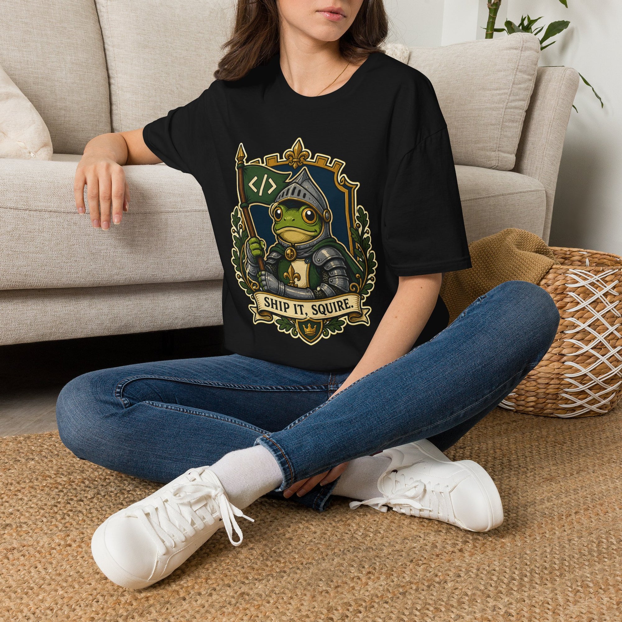 Ship It, Squire Medieval Coder Shirt