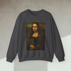 Code Culture mona lisa dev sweatshirt funny programmer Sweatshirt in S — Code Culture developer clothing