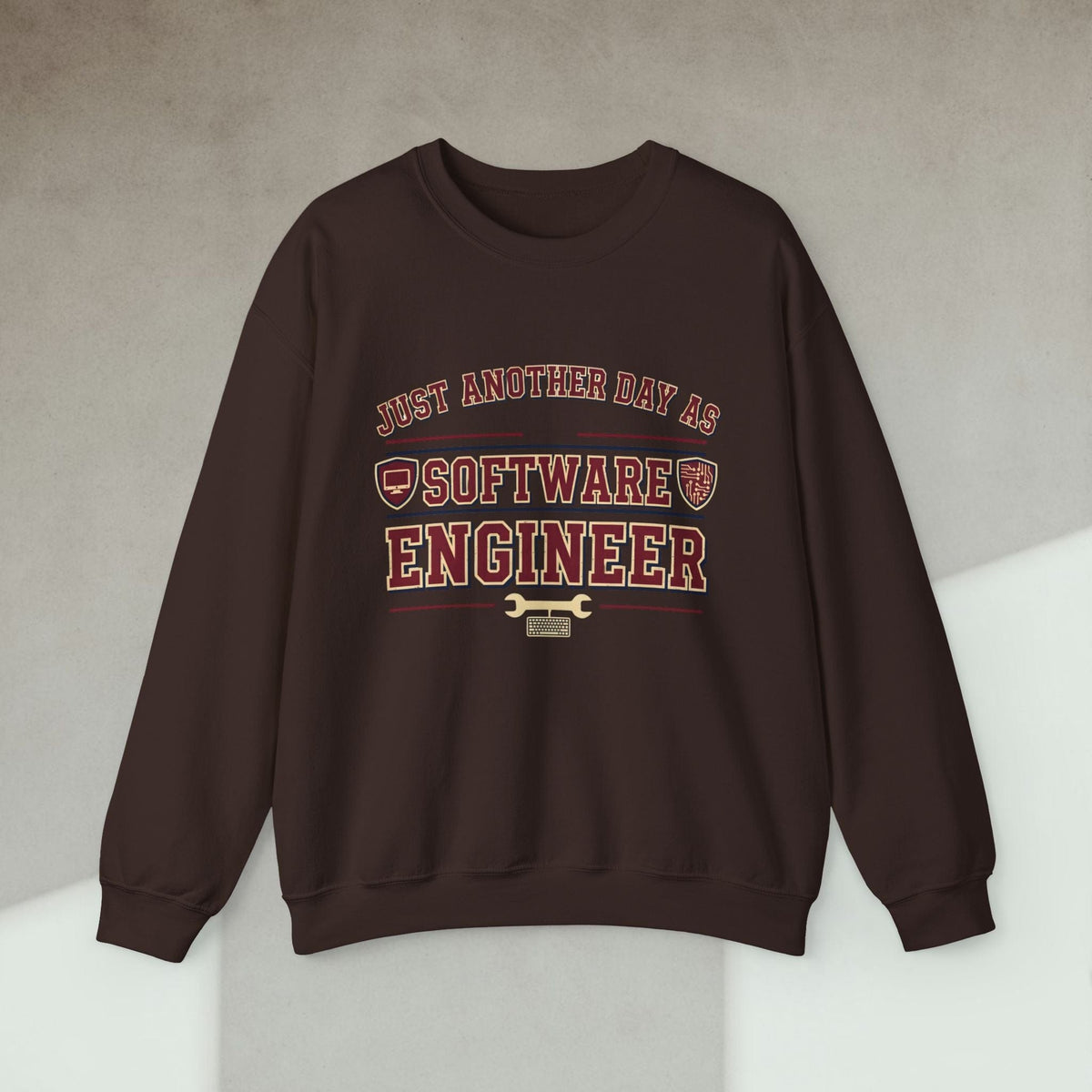 Code Culture just another day as software engineer sweatshirt funny programmer Sweatshirt in S — Code Culture developer clothing