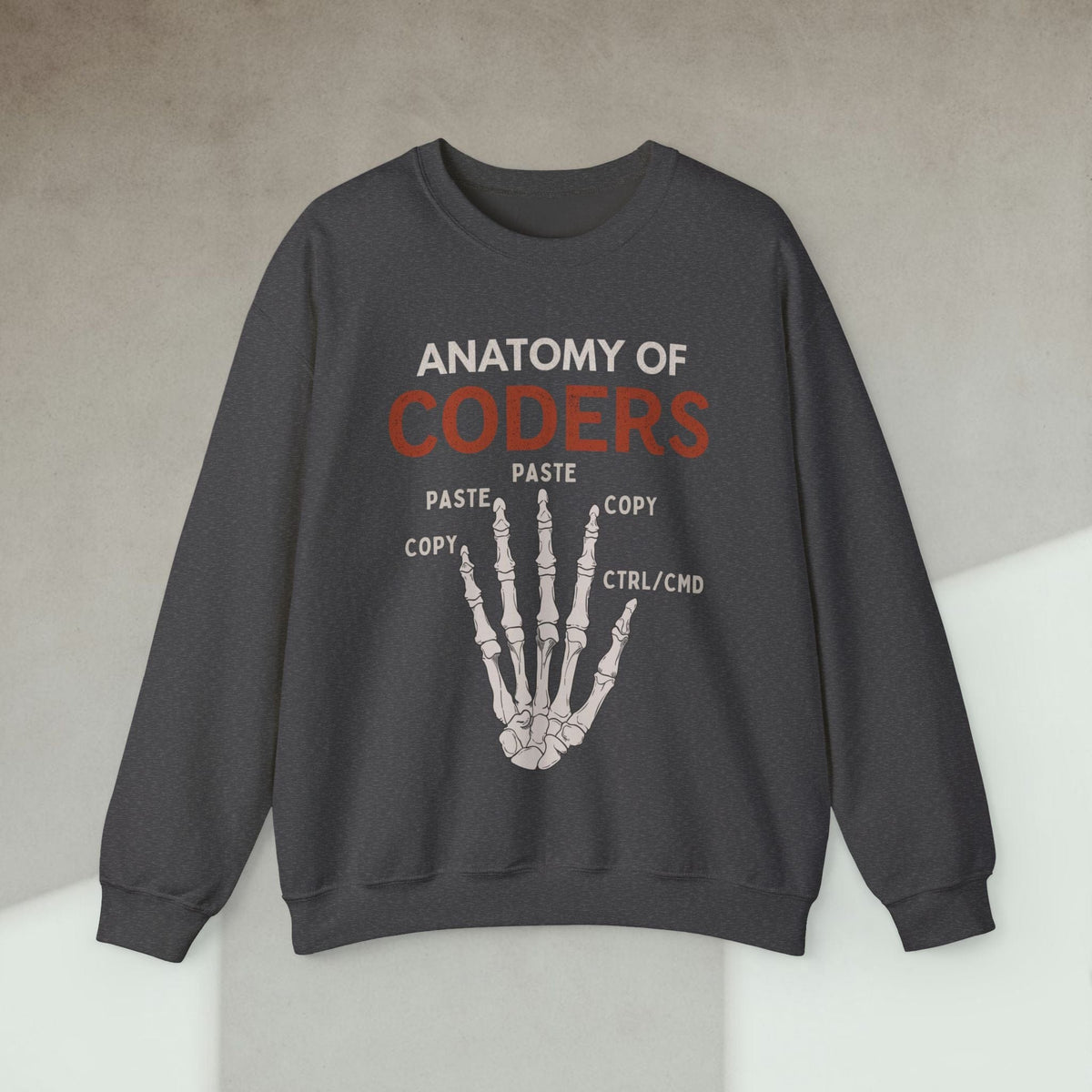 Code Culture anatomy of coders sweatshirt funny programmer Sweatshirt in S — Code Culture developer clothing