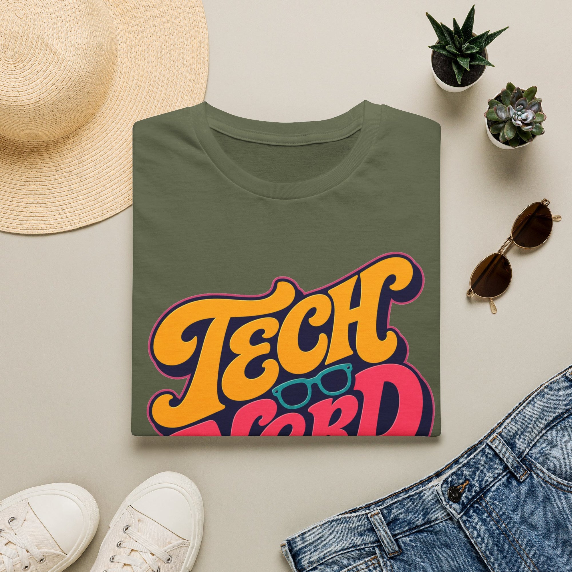 Tech Nerd Retro Typography Shirt
