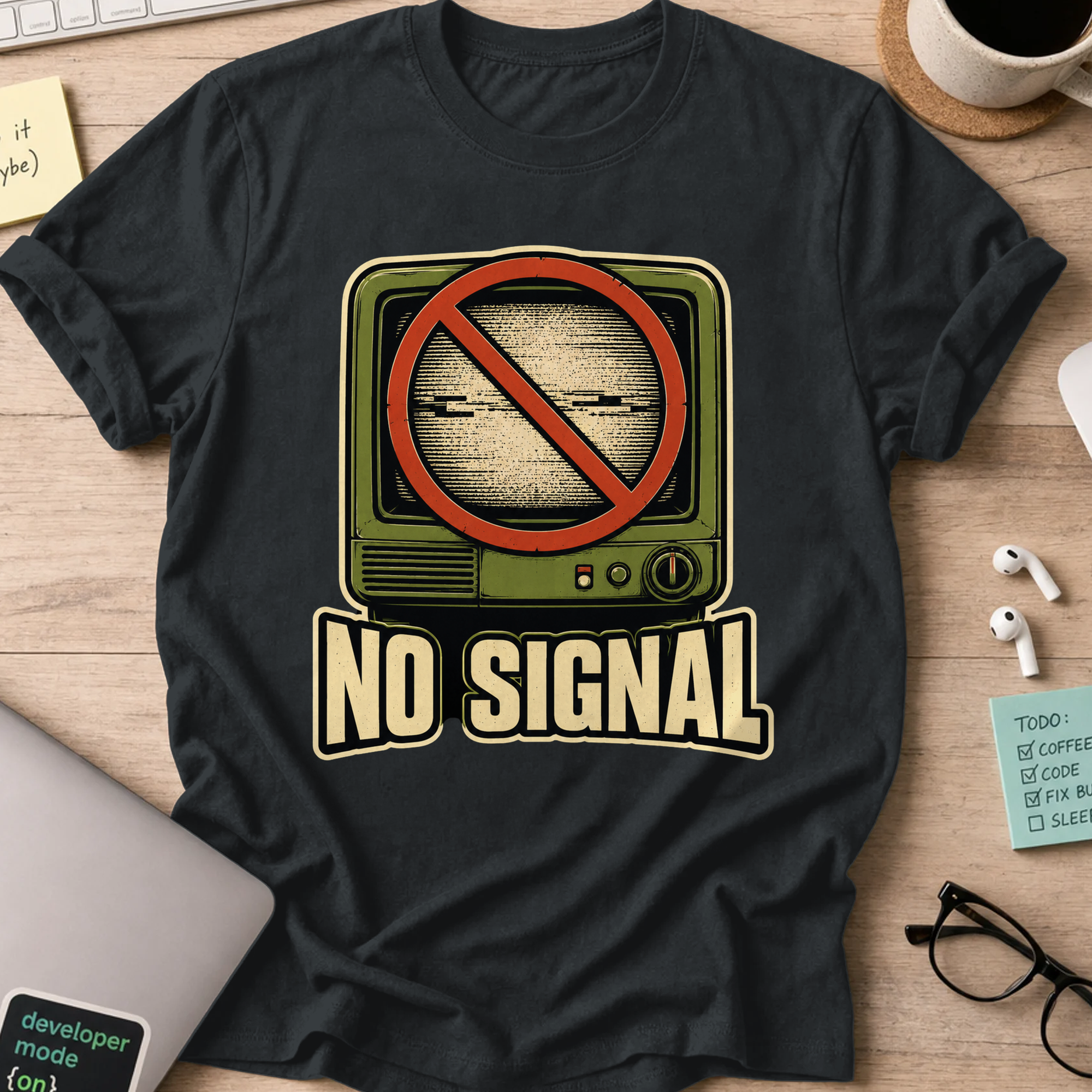 Nerd Collection Artwork 015 Shirt - Black mockup