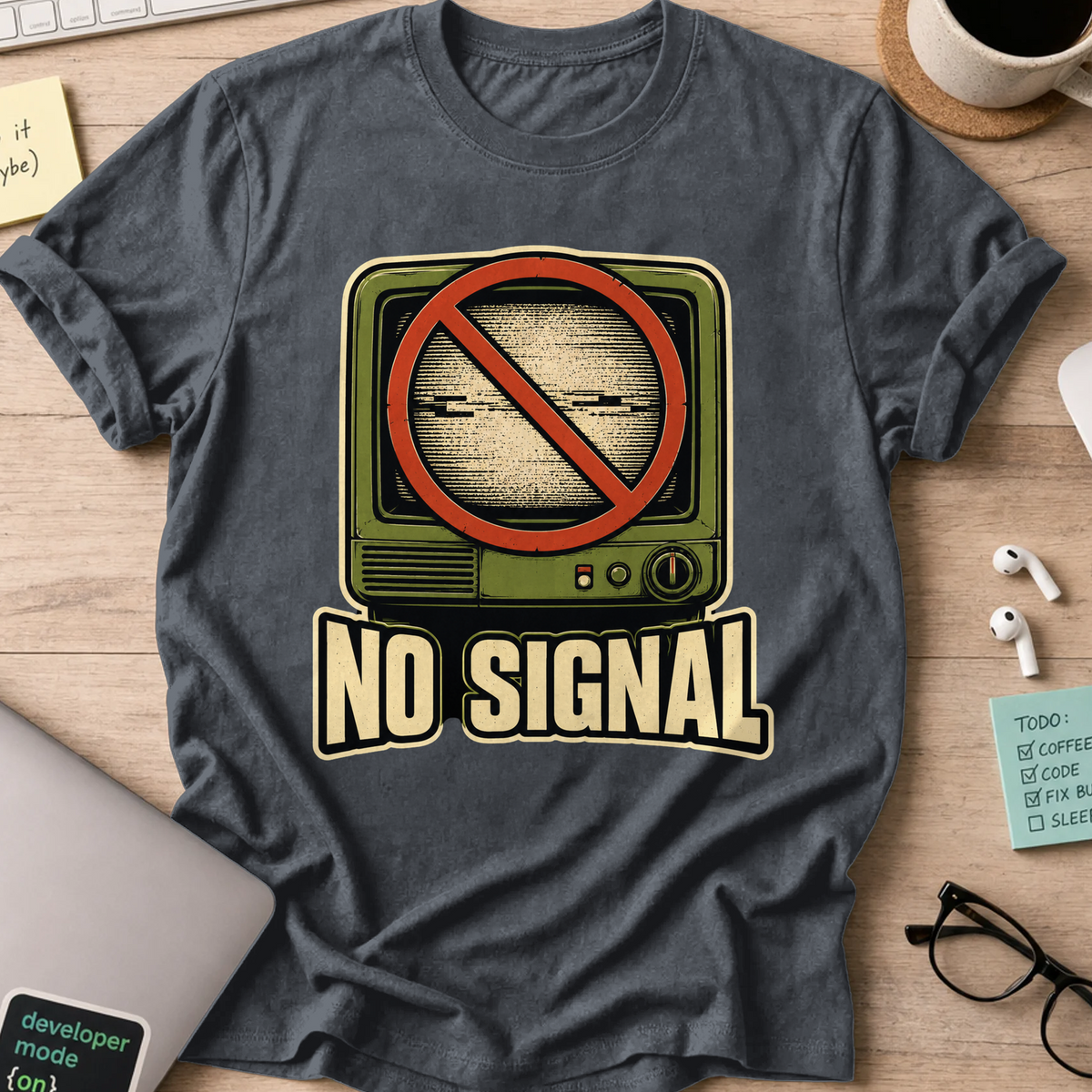 Nerd Collection Artwork 015 Shirt - Dark Heather mockup