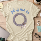 Plug Me In Shirt — Natural