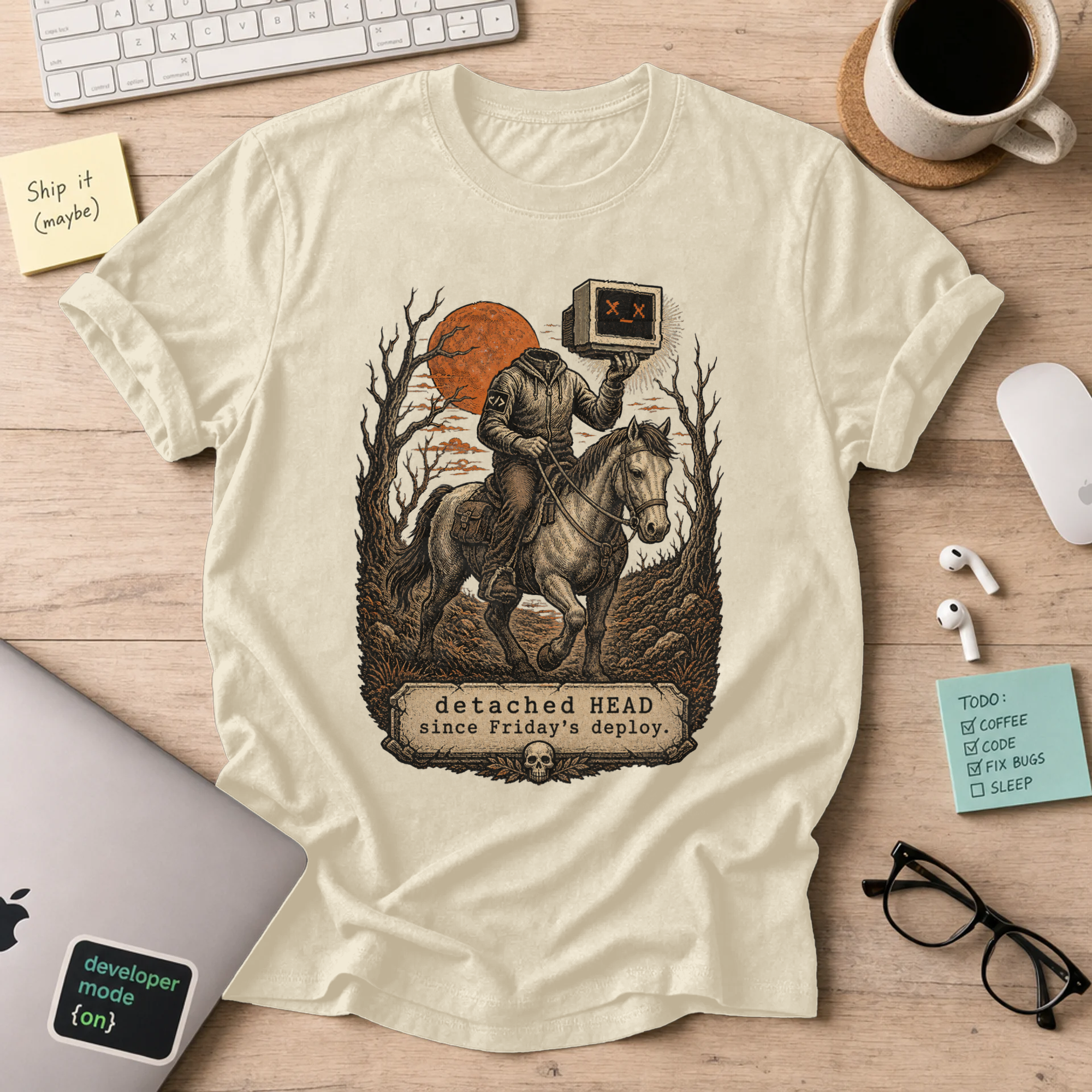 Detached HEAD Since Friday’s Deploy Shirt — Natural