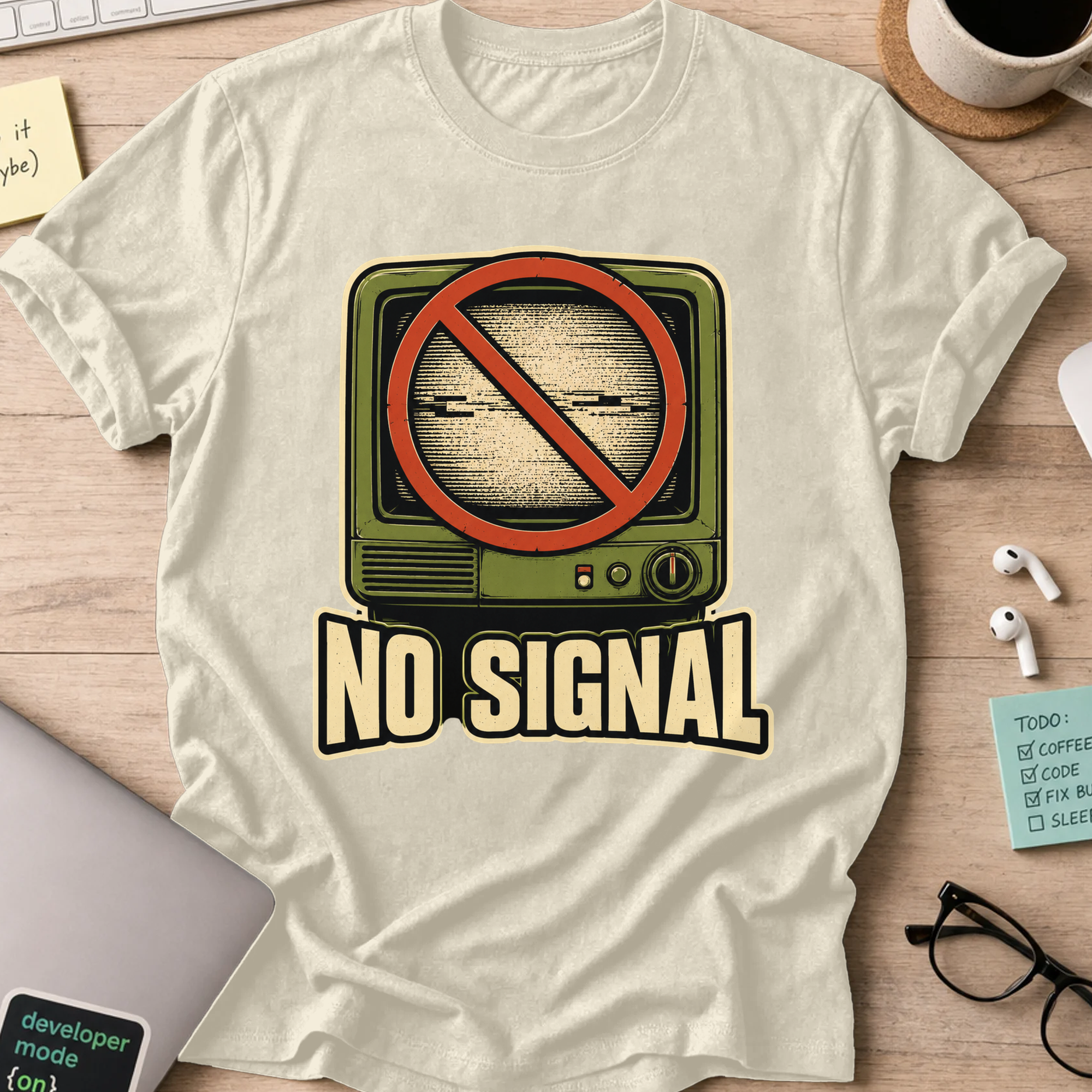 Nerd Collection Artwork 015 Shirt - Natural mockup