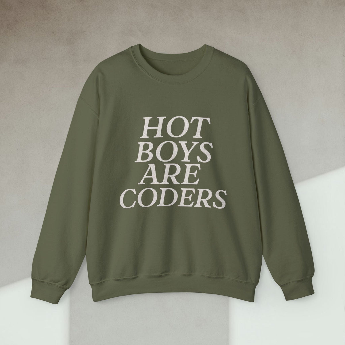 Code Culture hot boys are coders sweatshirt funny programmer Sweatshirt in S — Code Culture developer clothing