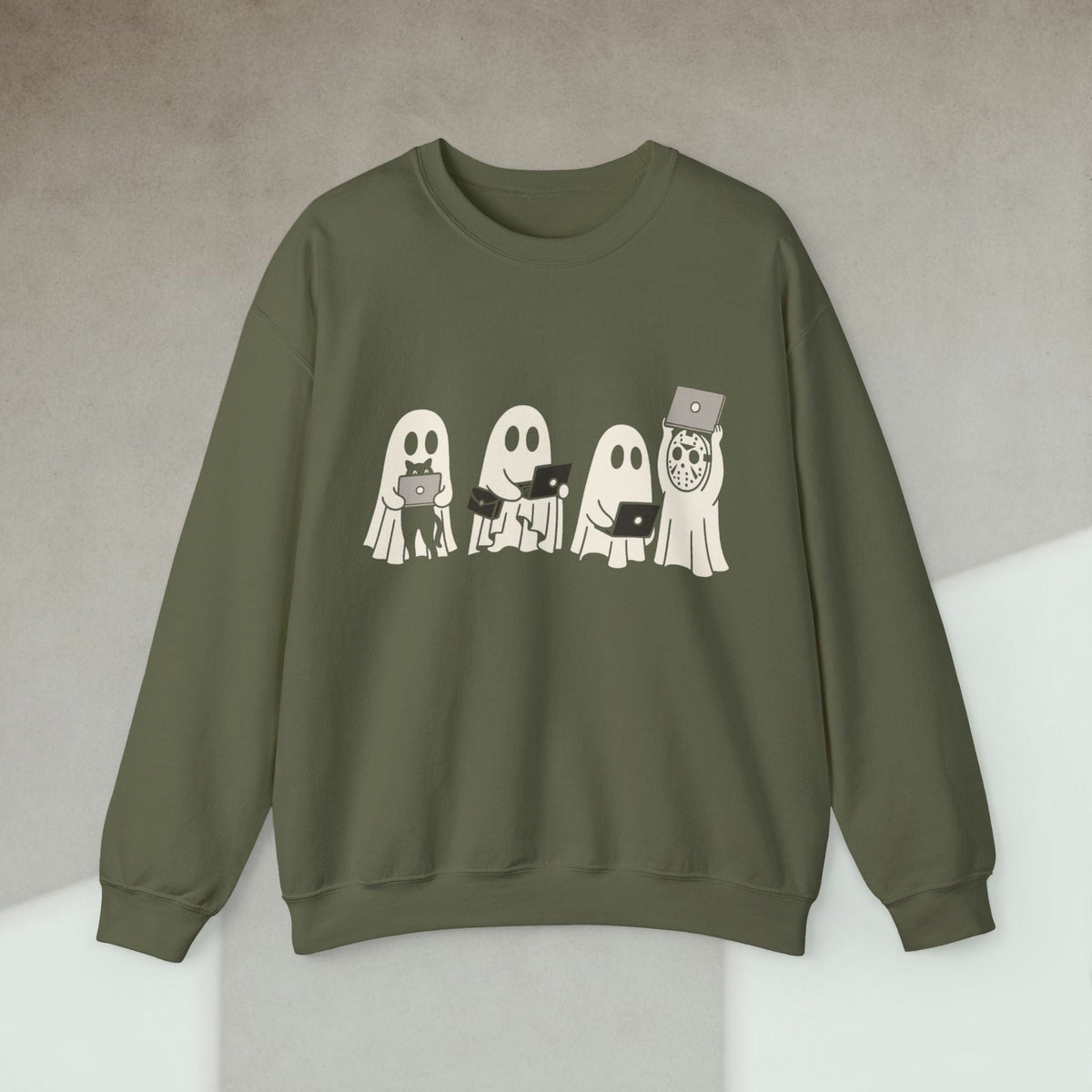 Code Culture ghost team sweatshirt funny programmer Sweatshirt in S — Code Culture developer clothing