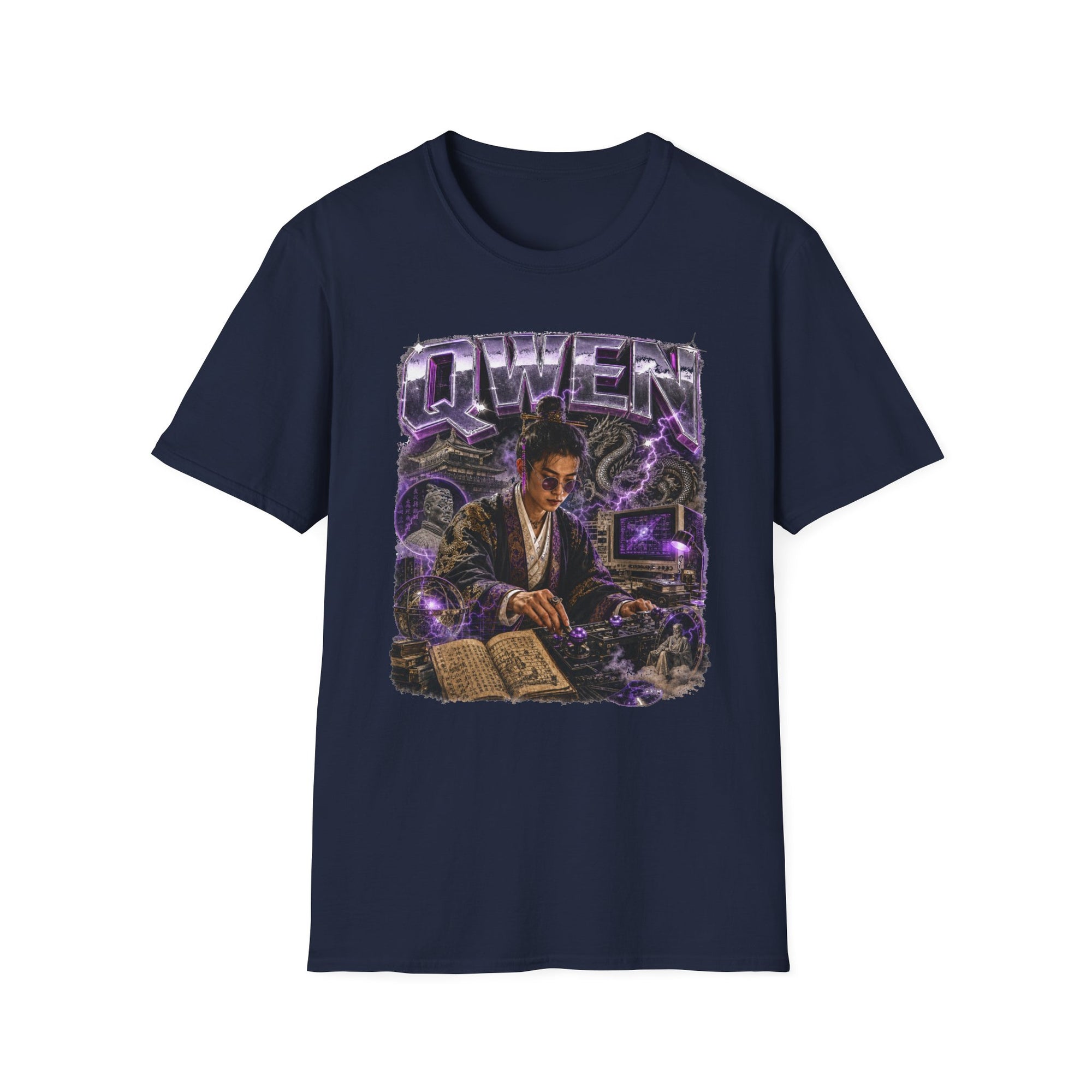 Qwen Cyberpunk Coder Shirt