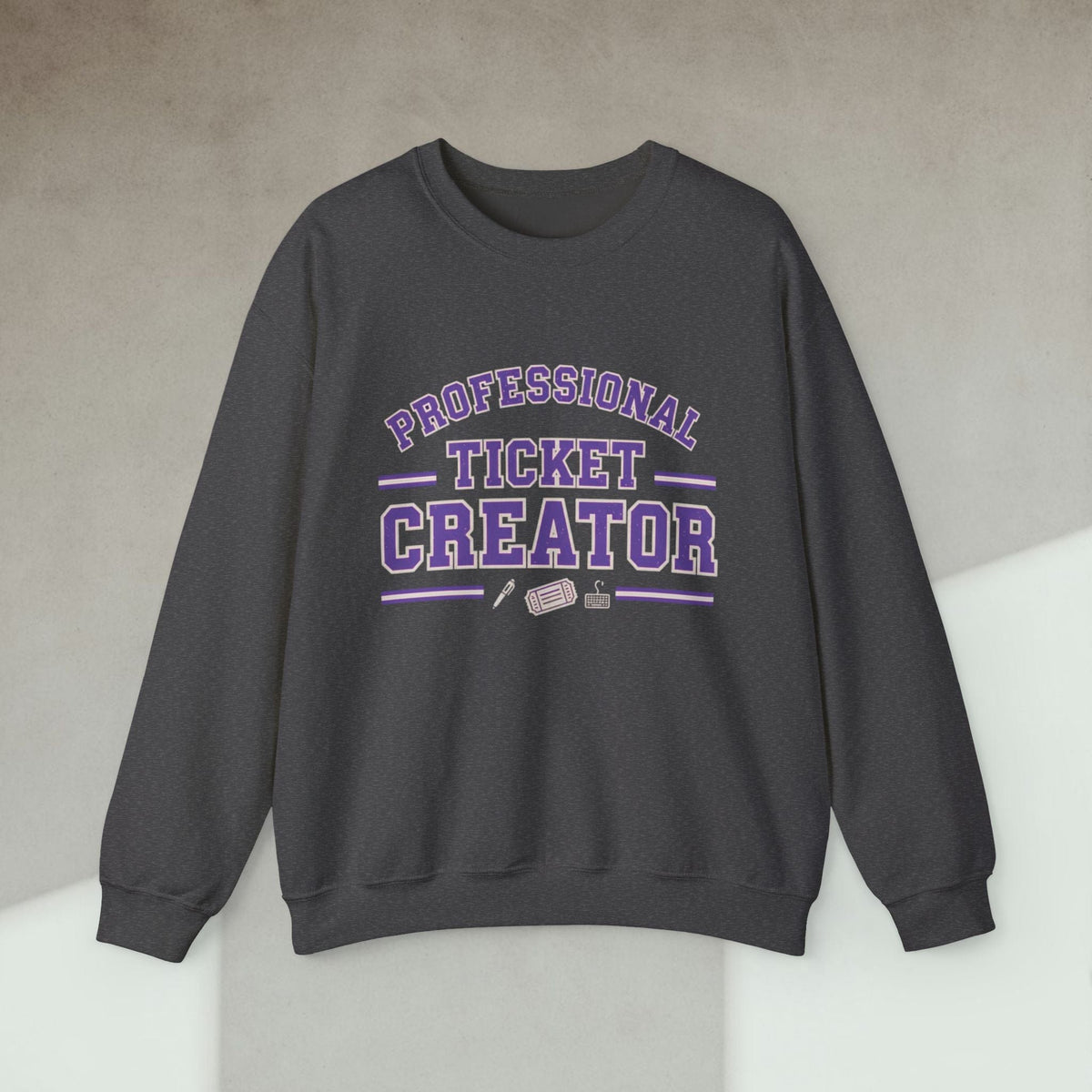 Code Culture professional ticket creator sweatshirt funny programmer Sweatshirt in S — Code Culture developer clothing