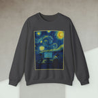 Code Culture van gogh desk sweatshirt funny programmer Sweatshirt in S — Code Culture developer clothing