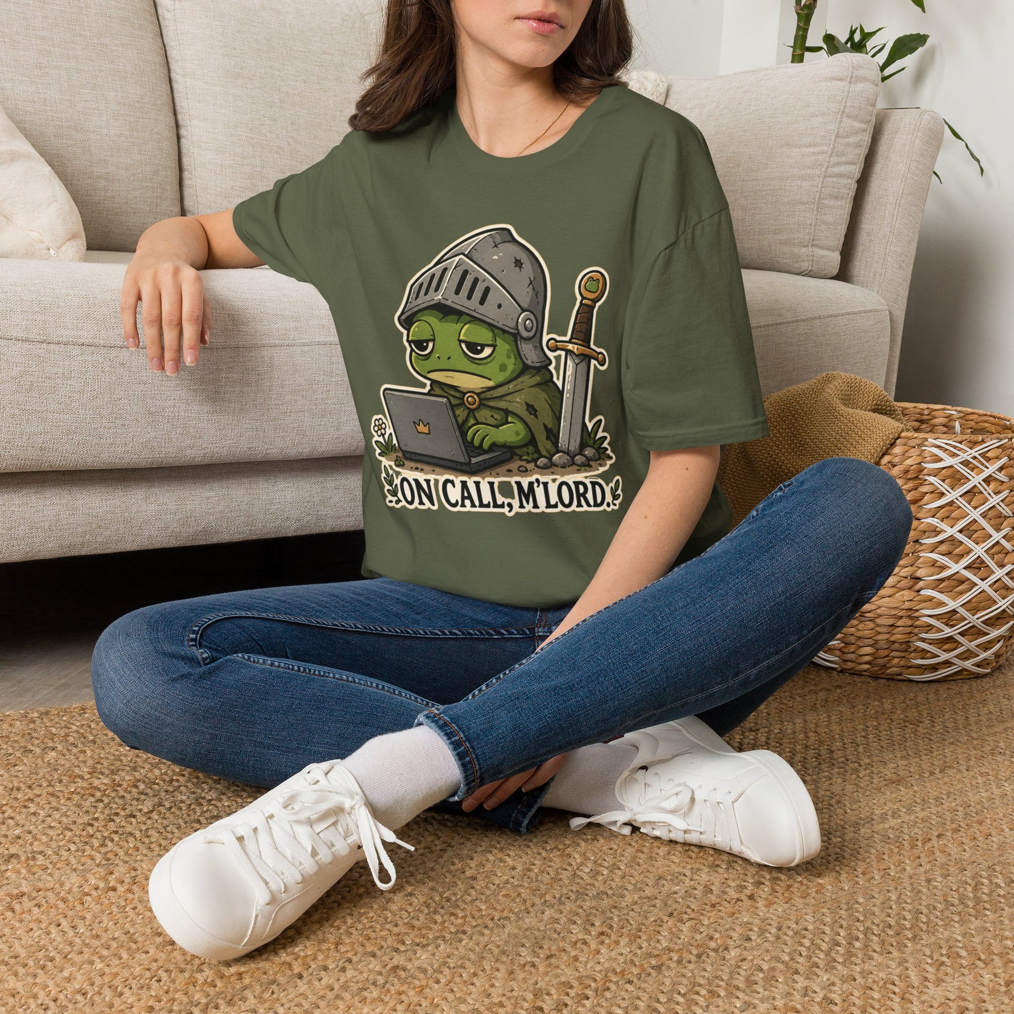 Oncall, M'Lord Medieval Coder Shirt