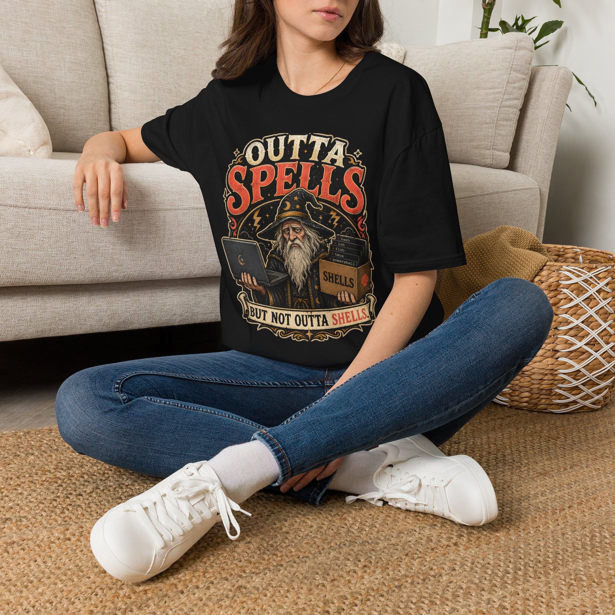 Outta Spells Vintage Wizard Shirt