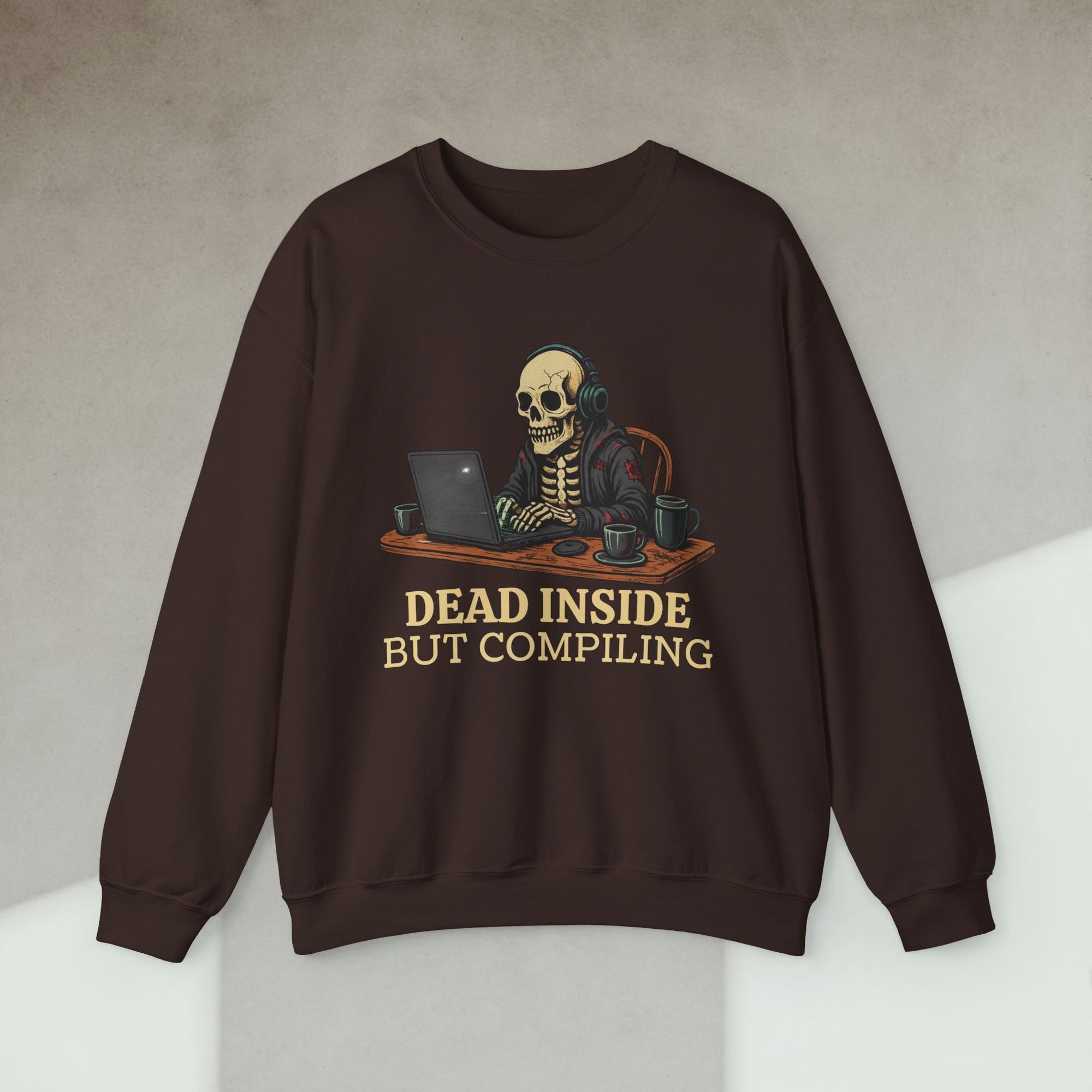 dead inside but compiling sweatshirt