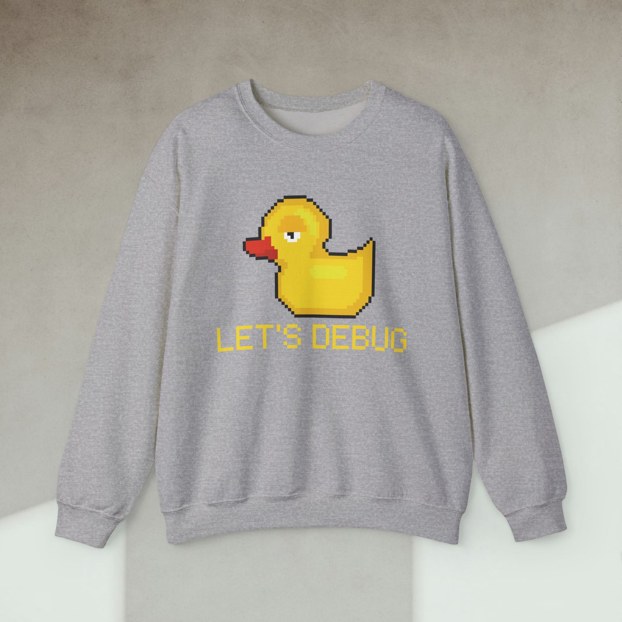 lets debug duck sweatshirt
