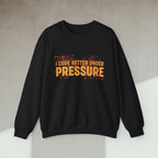 Code Culture i code better under pressure sweatshirt funny programmer Sweatshirt in S — Code Culture developer clothing