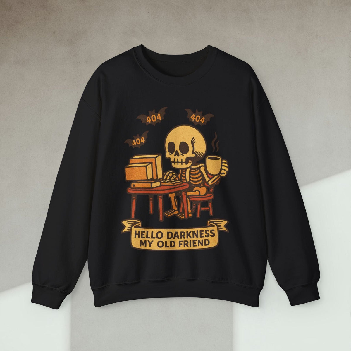 Code Culture hello darkness my old friend sweatshirt funny programmer Sweatshirt in S — Code Culture developer clothing