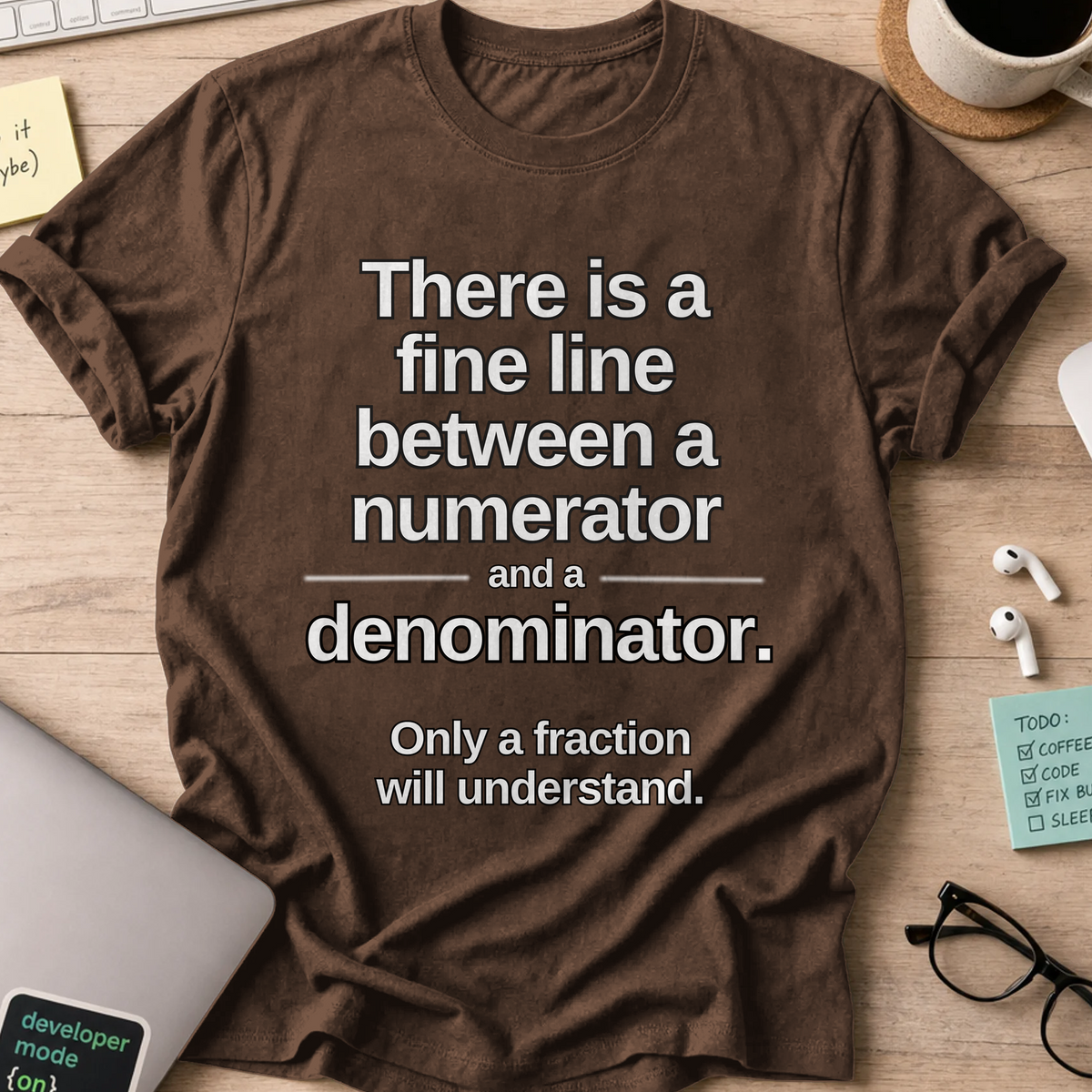Nerd Collection Artwork 016 Shirt - Dark Chocolate mockup