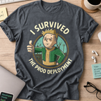I Survived The Prod Deployment Shirt - Dark Heather