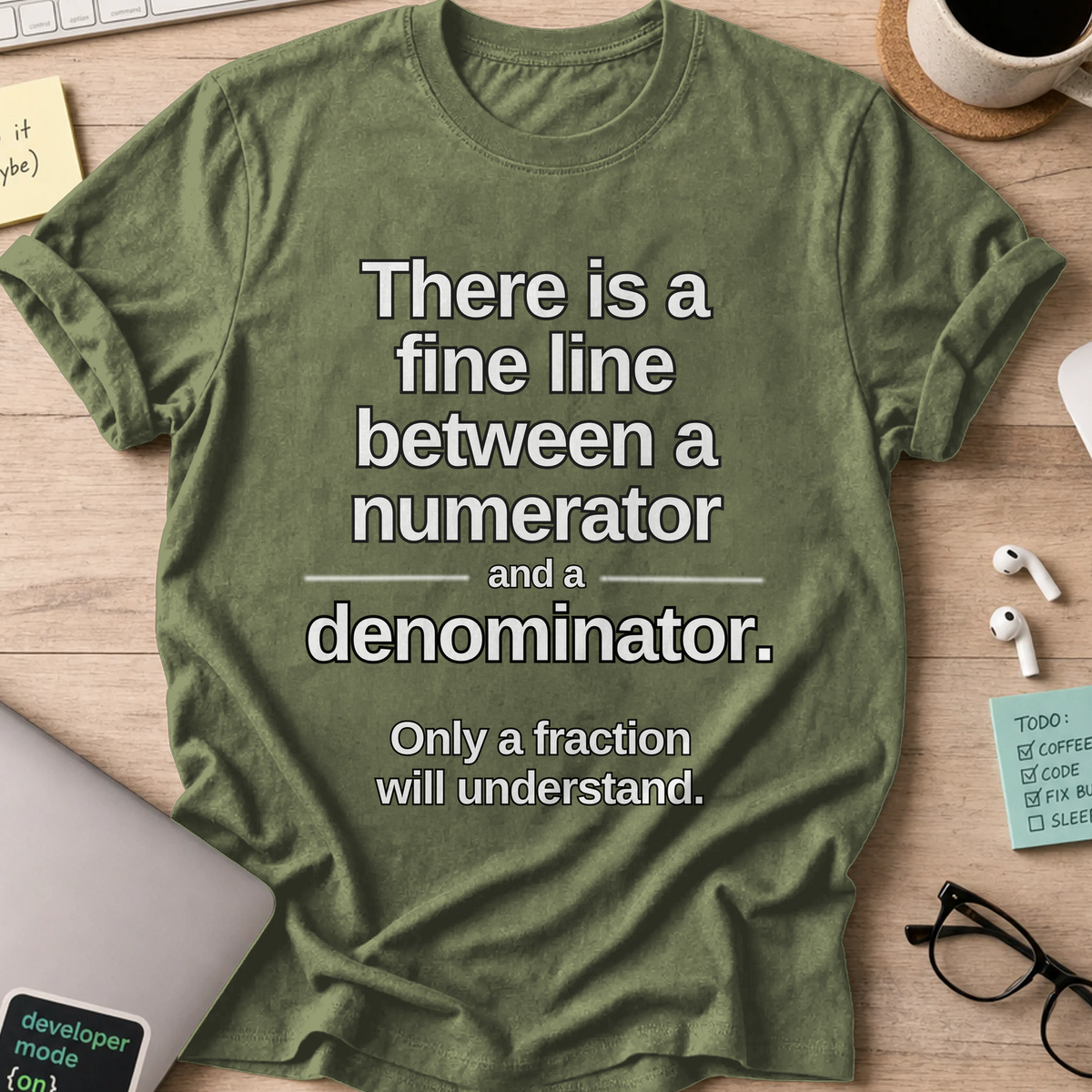 Nerd Collection Artwork 016 Shirt - Military Green mockup