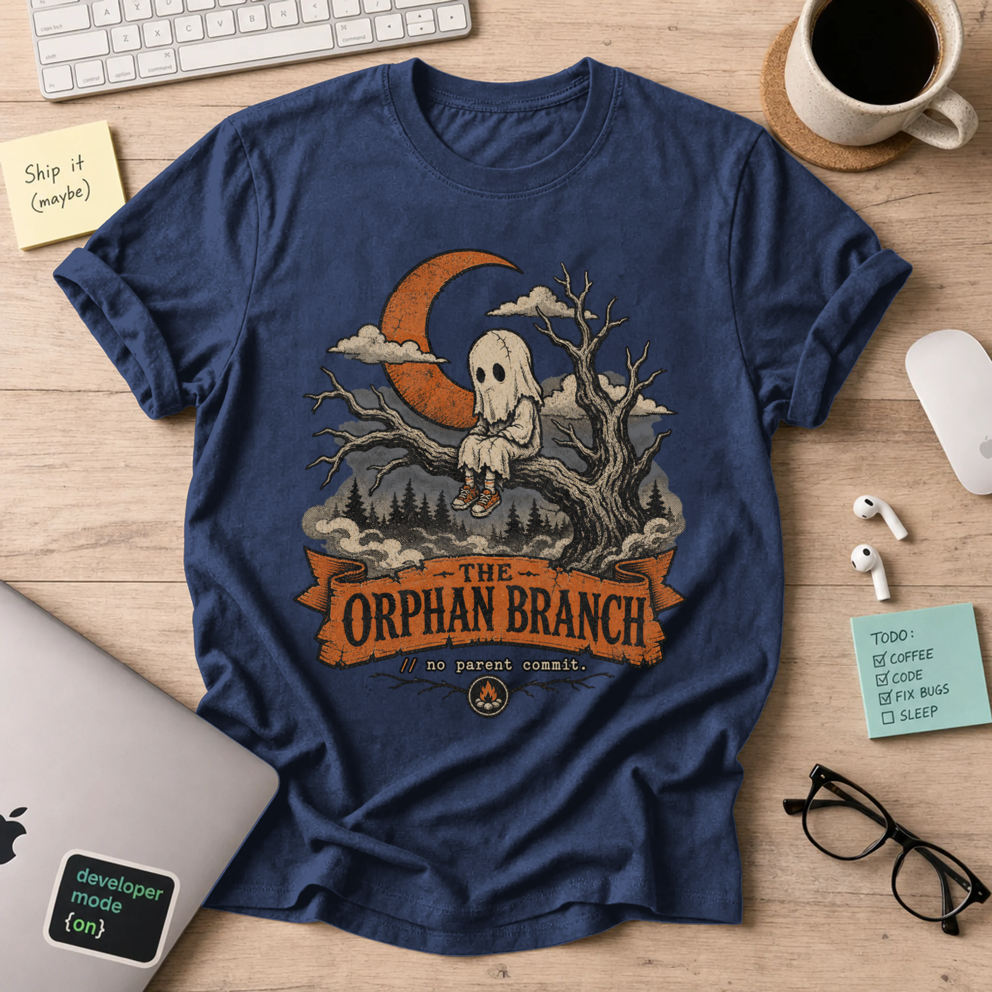 The Orphan Branch Shirt — Navy