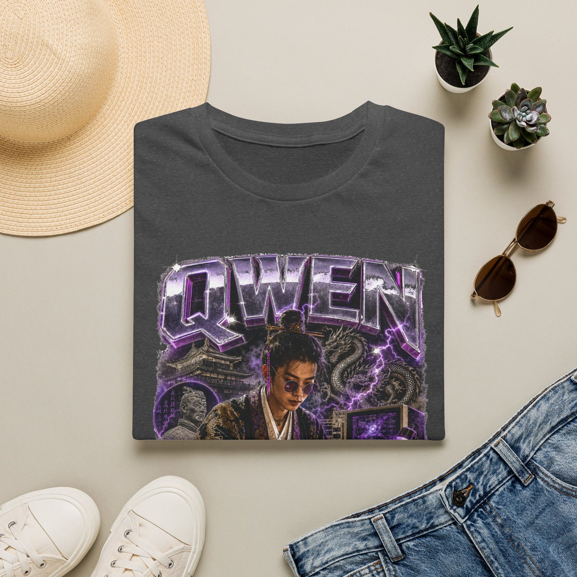 Qwen Cyberpunk Coder Shirt