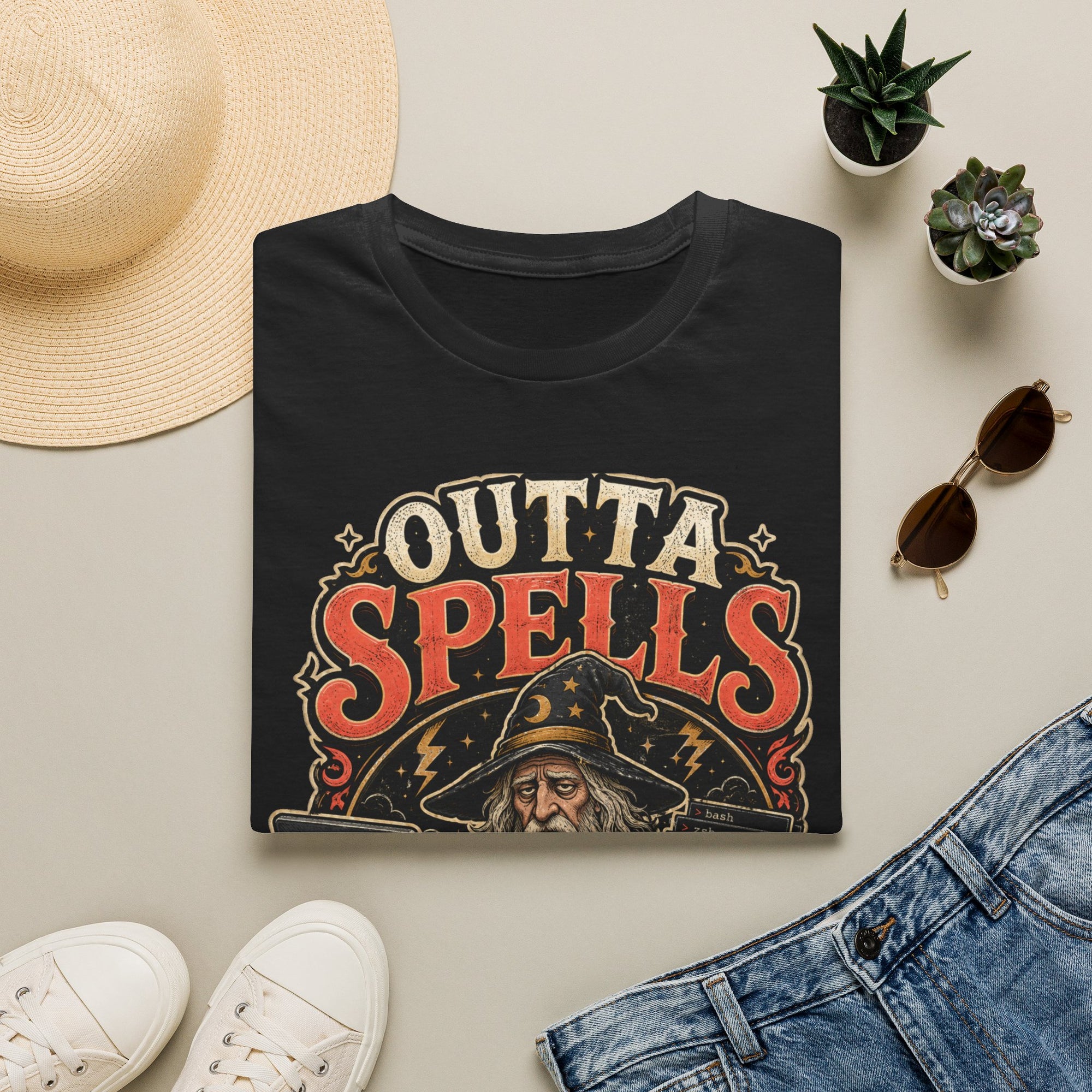 Outta Spells Vintage Wizard Shirt