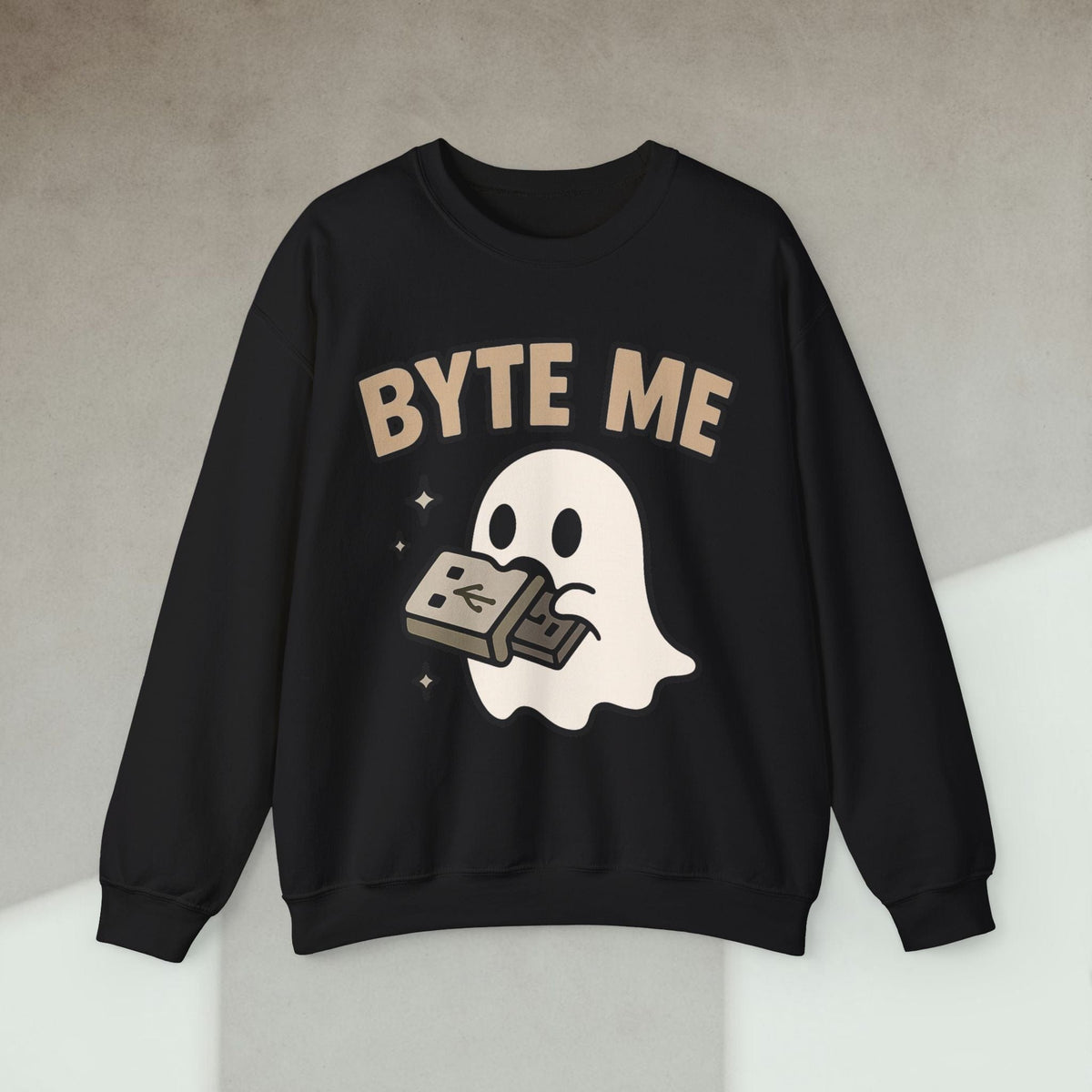 Code Culture byte me sweatshirt funny programmer Sweatshirt in S — Code Culture developer clothing