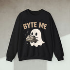 Code Culture byte me sweatshirt funny programmer Sweatshirt in S — Code Culture developer clothing
