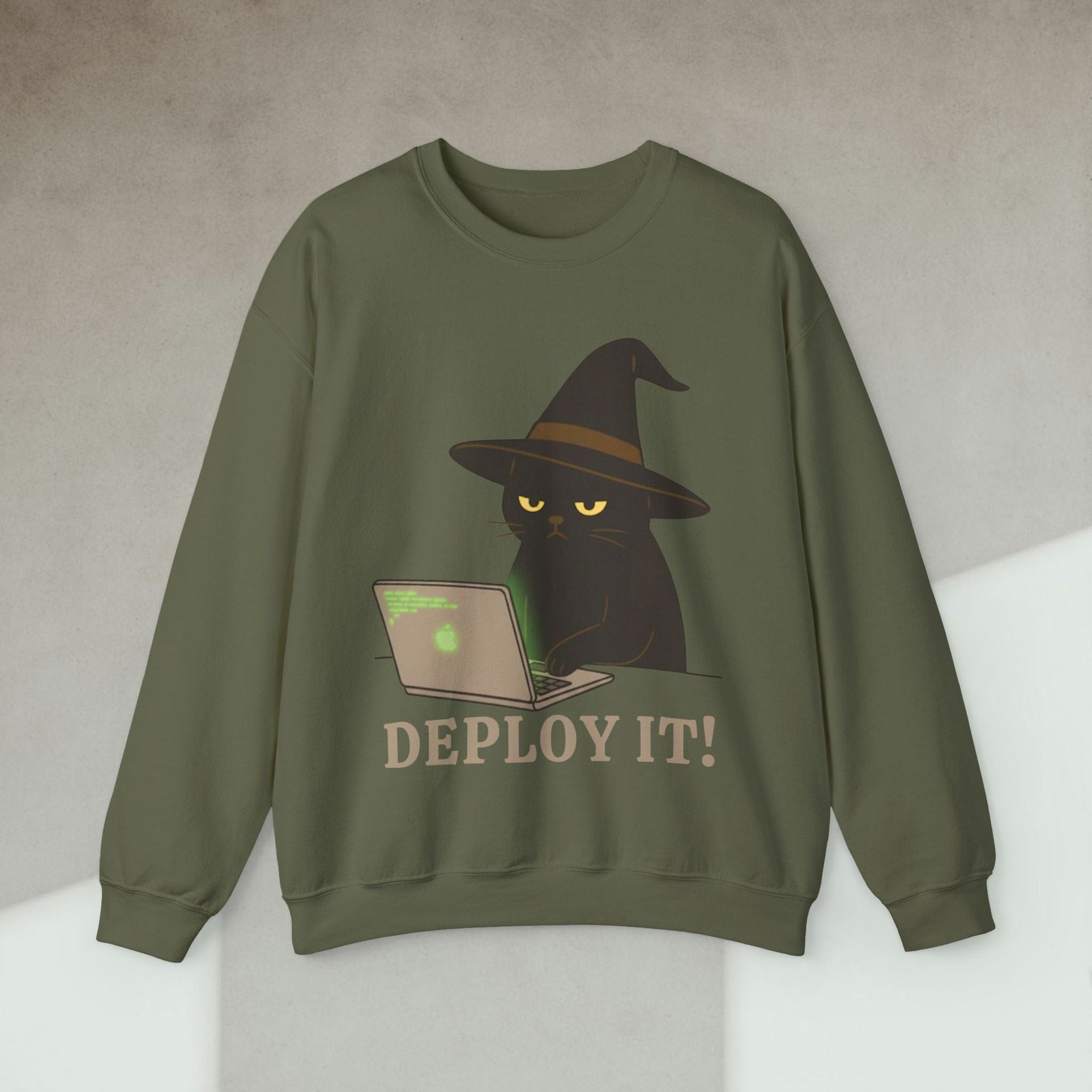 deploy it cat sweatshirt