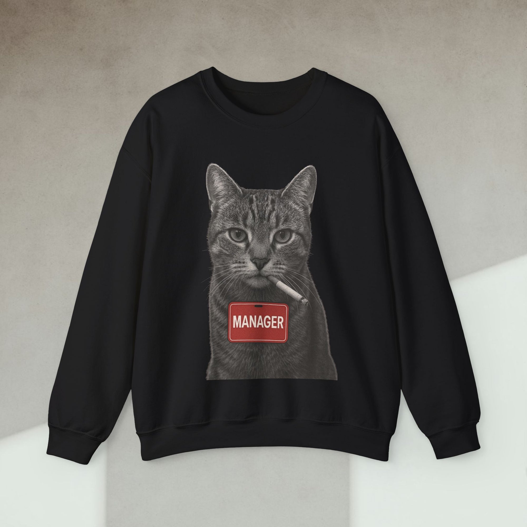 cat manager sweatshirt