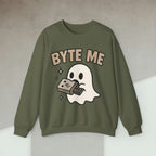 Code Culture byte me sweatshirt funny programmer Sweatshirt in S — Code Culture developer clothing