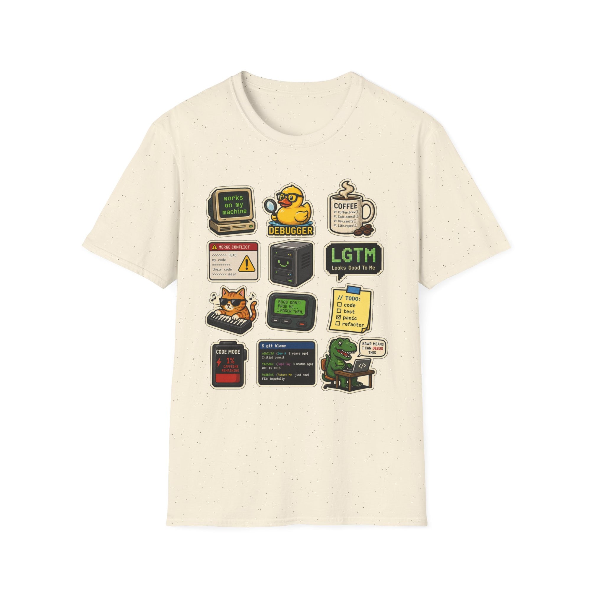 Works On My Machine Retro Sticker Shirt