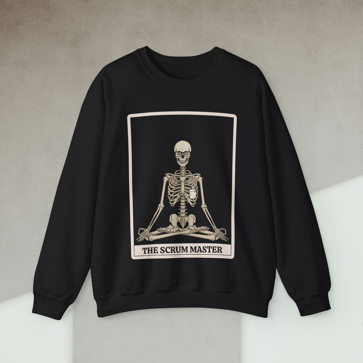 Code Culture skeleton scrum master sweatshirt funny programmer Sweatshirt in S — Code Culture developer clothing