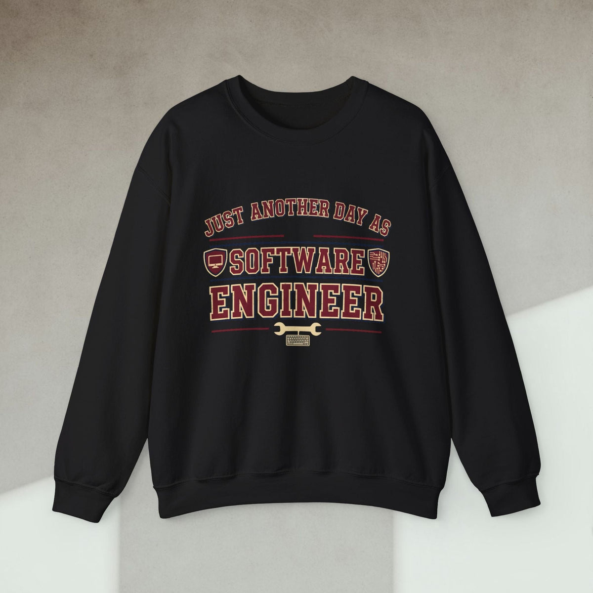 Code Culture just another day as software engineer sweatshirt funny programmer Sweatshirt in S — Code Culture developer clothing
