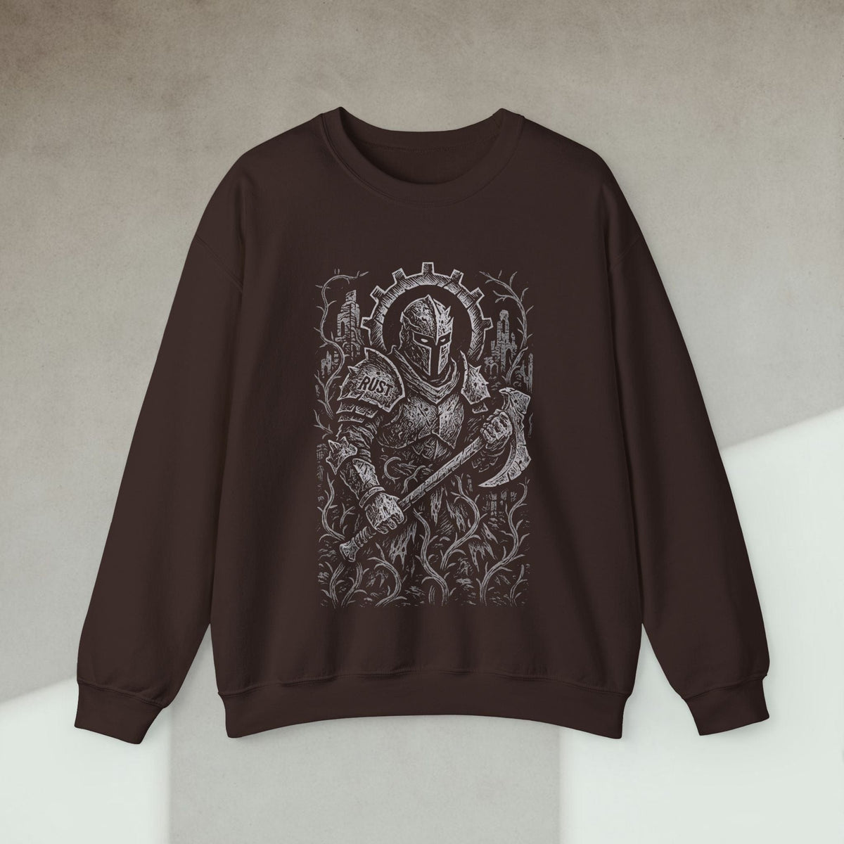 Code Culture rust knight sweatshirt funny programmer Sweatshirt in S — Code Culture developer clothing
