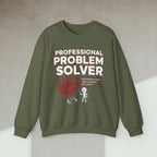 Code Culture professional problem solver sweatshirt funny programmer Sweatshirt in S — Code Culture developer clothing