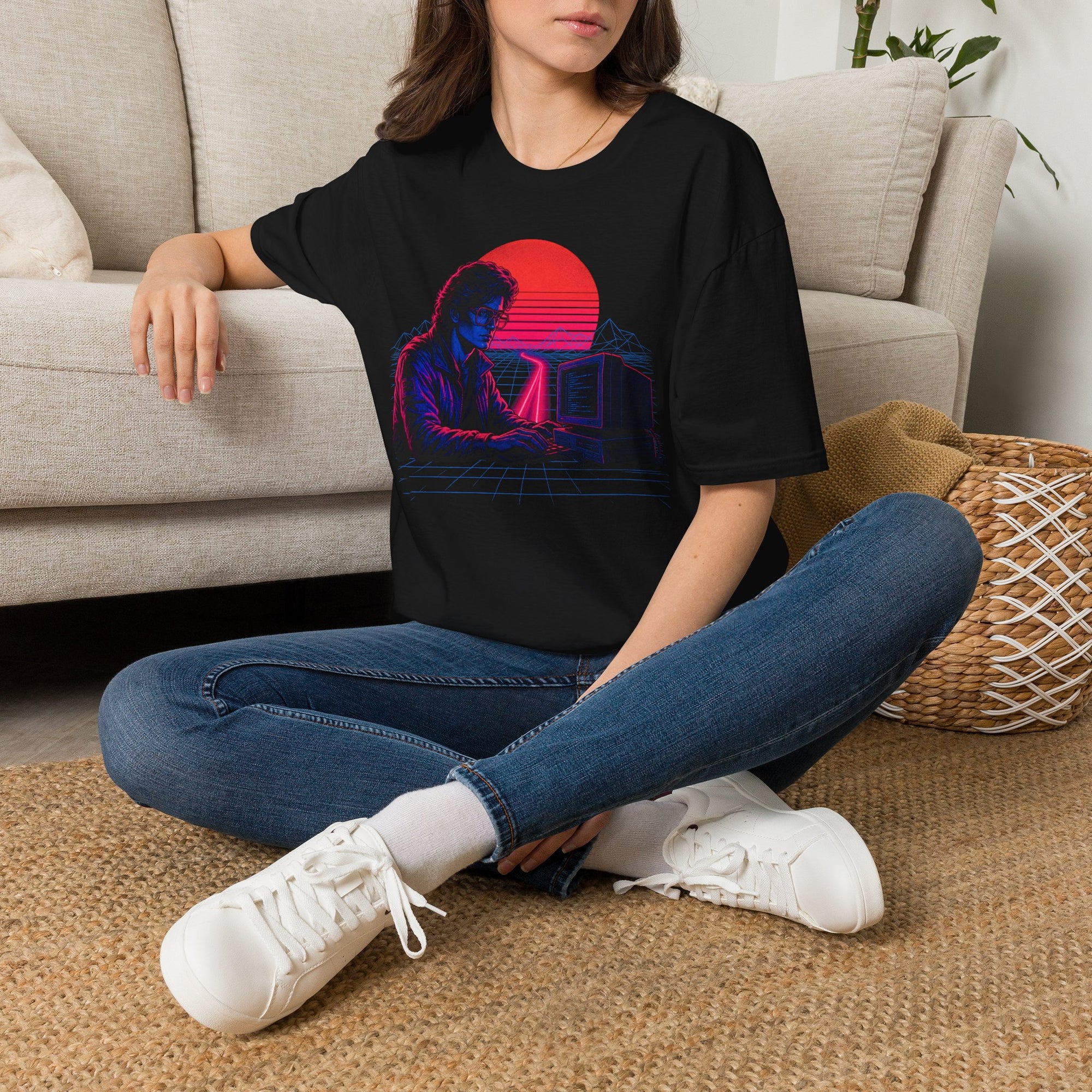 Neon Programmer Synthwave Shirt