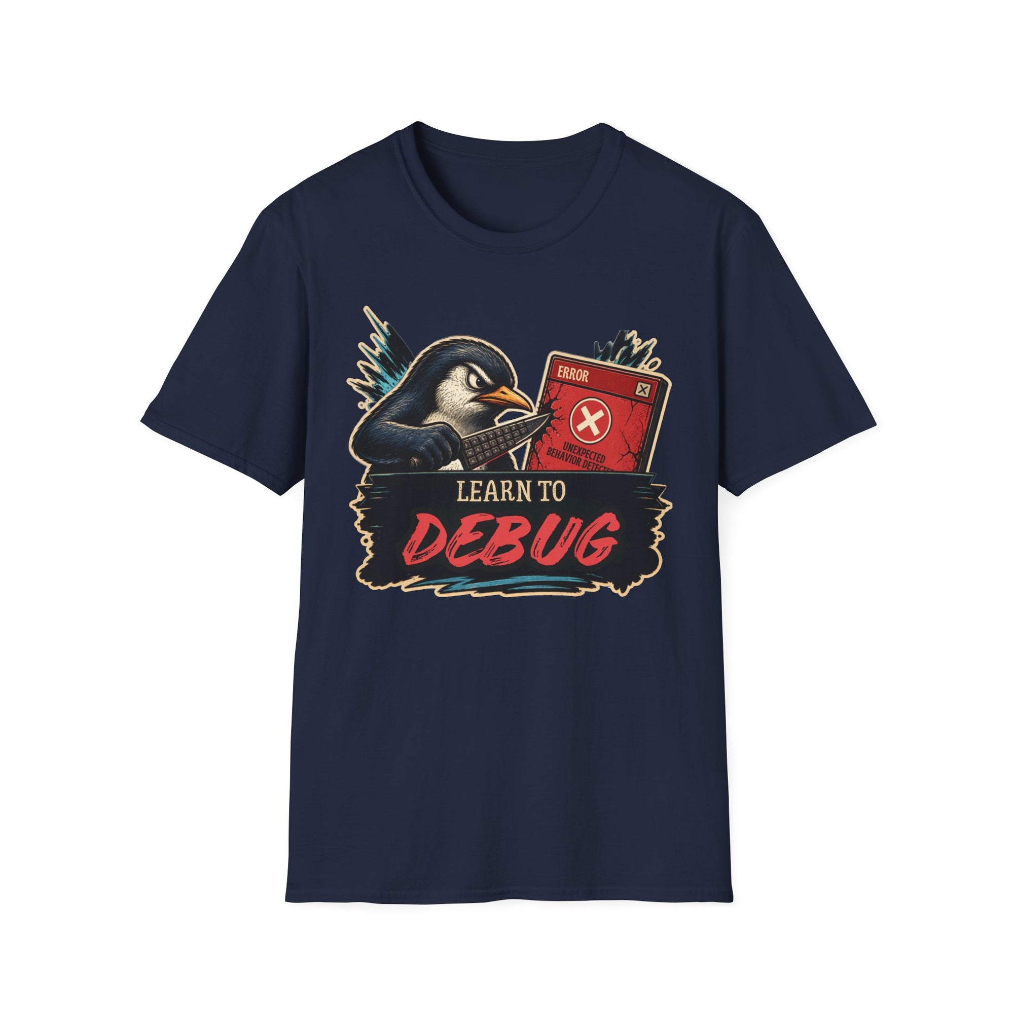 Learn To Debug Vintage Penguin Shirt