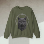 Code Culture the reason i code cat sweatshirt funny programmer Sweatshirt in S — Code Culture developer clothing