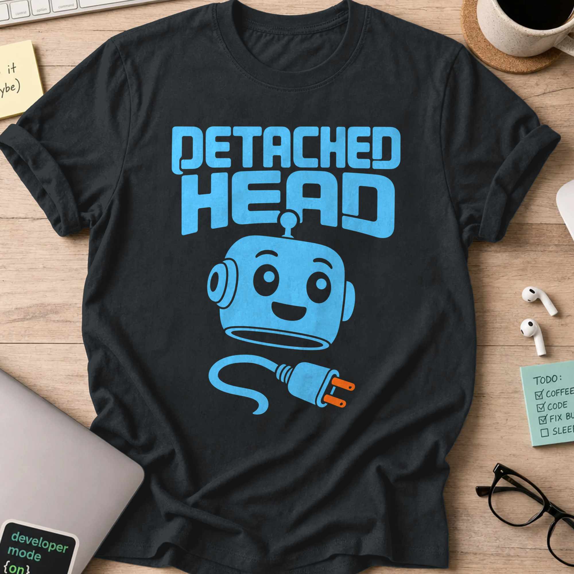 Detached Head Shirt — Black