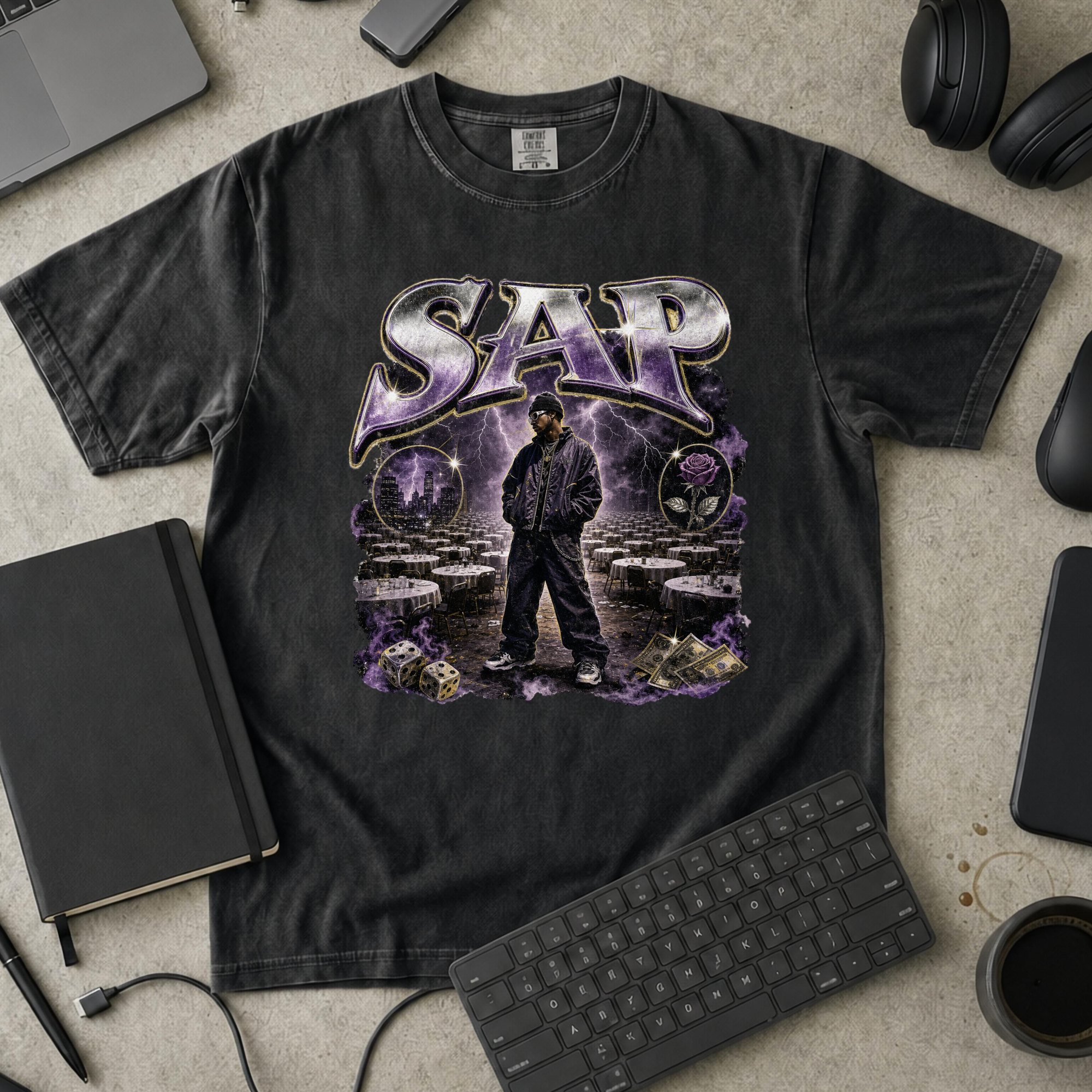 Nerd Collection Artwork 017 Premium Shirt - Black mockup