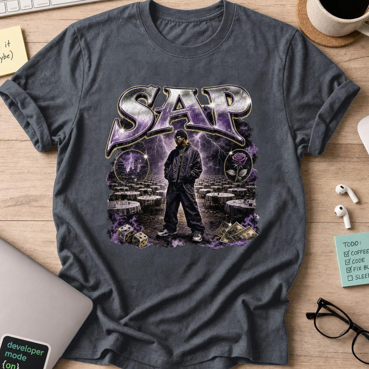 Nerd Collection Artwork 017 Shirt - Dark Heather mockup