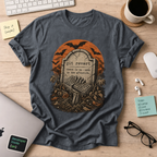 Git Revert: No Undo in the Afterlife Shirt — Dark Heather