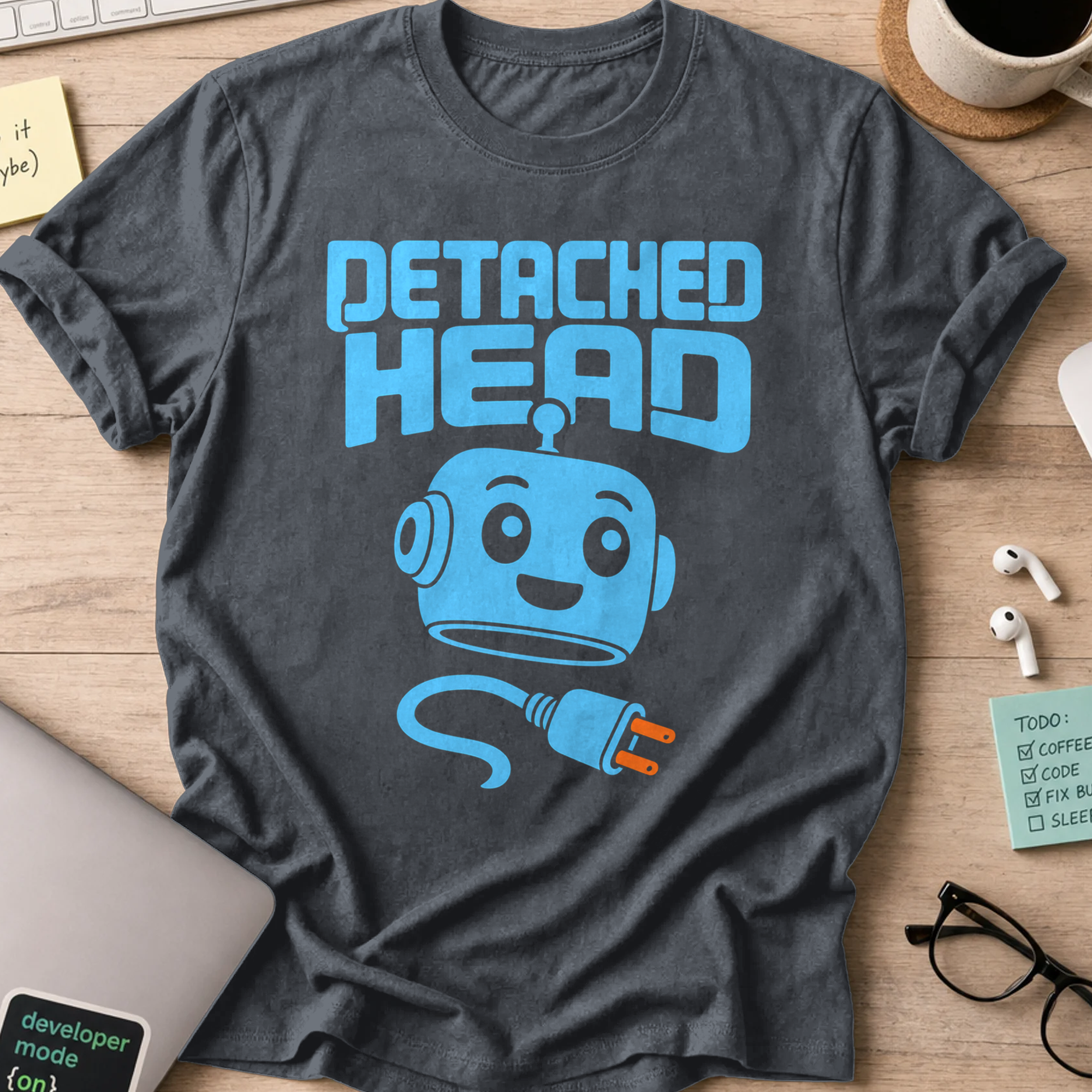 Detached Head Shirt — Dark Heather