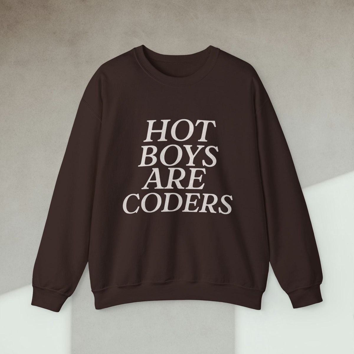 Code Culture hot boys are coders sweatshirt funny programmer Sweatshirt in S — Code Culture developer clothing
